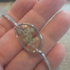 🌹#146 Paparazzi Silver Bracelet with Green Accent
